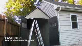 7x7 Rubbermaid "roughneck" shed assembly timelapse
