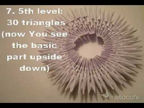 Origami Instructions – Swan in hundreds of pieces