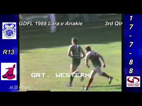 GDFL R13 Lara v Anakie 3rd Qtr 17 7 88