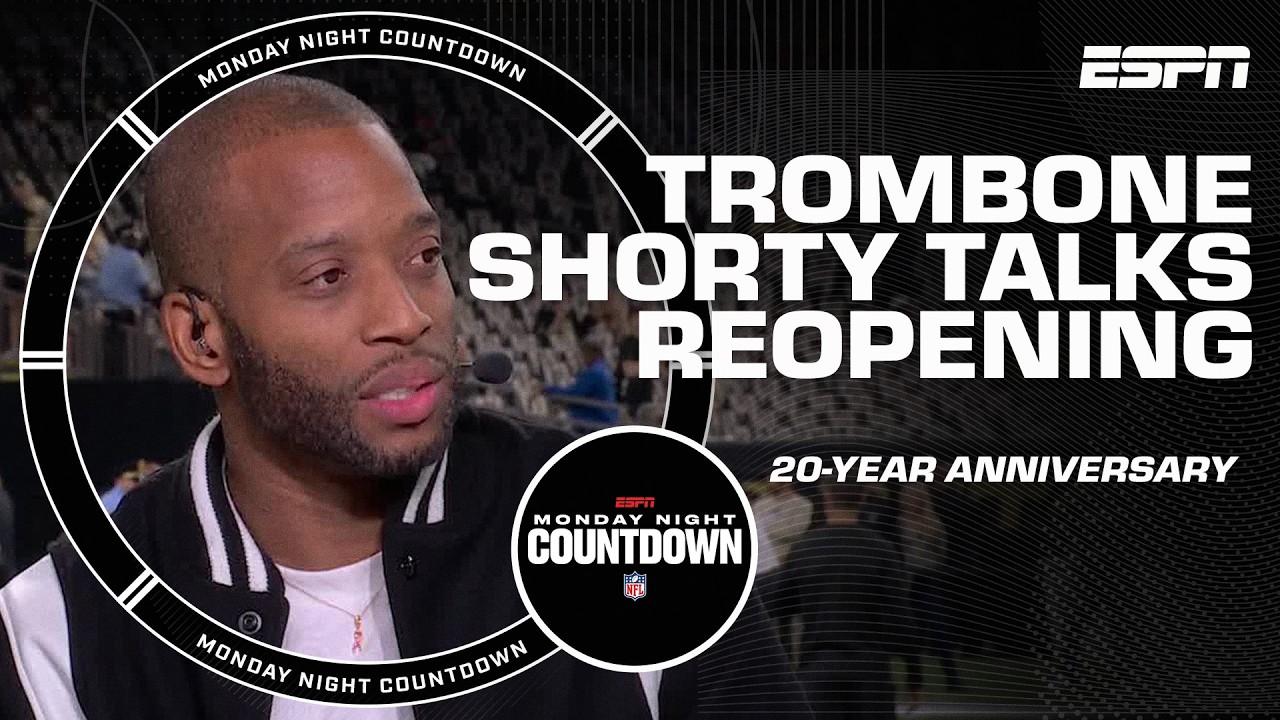 Trombone Shorty reflects on the Superdome Reopening | Monday Night Countdown