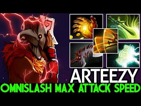 Arteezy [Juggernaut] Max Attack Speed Omnislash is OP Unreal Damage 7.22 Dota 2