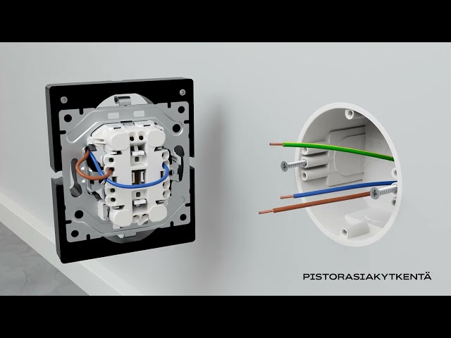 abb Socket outlet w usb saga vägguttag med usb