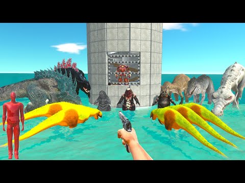 FPS Avatar+Death Run in ARBS Jurassic park saves Hulkbuster from All Dinosaurs+Mutant Primates