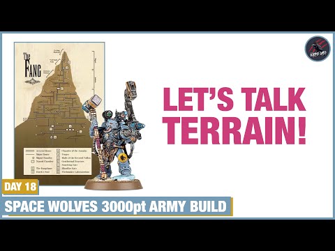 BUILDING THE FANG! Space Wolves Terrain - Warhammer 40k Army Challenge - Day 18 Behind The Scenes
