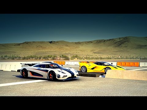 Ferrari FXX K vs Koenigsegg ONE:1 Drag Race | Forza 6