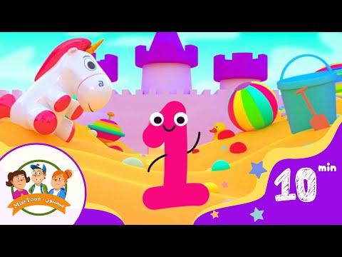 أغنية الأرقام  | تعلّم الحساب من 1 إلى 10 بالإنجليزية | أغاني الأطفال  🎈✨🧸