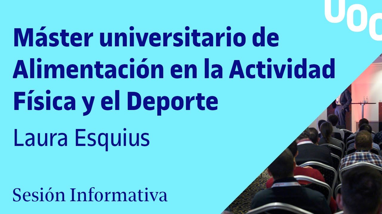 Presentació del Màster universitari d'Alimentació en l'Activitat Física i l'Esport video link