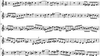 Lady bird - Chet baker's solo transcription