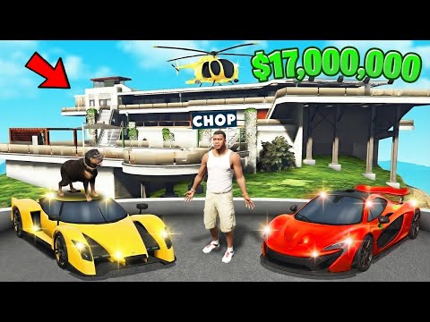 GTA 5 CHOP AND FROSTY BUY THE NEW 17 MILLION MANSION DLC