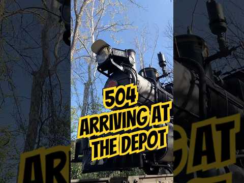 FSDL 504 arriving at the depot #train #steamtrain #silverdollarcity #friscosilverdollarline