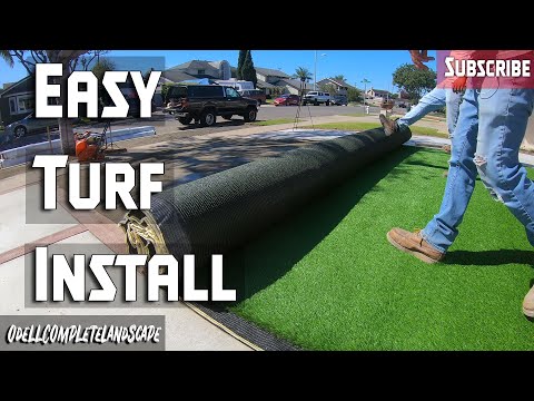 Front Yard Remodel 5 : How to install Artificial Turf Step by Step Guide