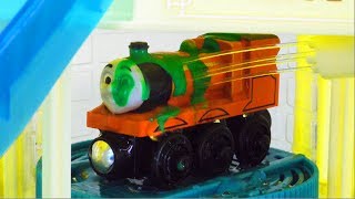 Wooden Thomas body wash playing,Thomas,Percy,Hiro,James☆Disney Cars