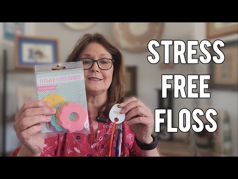 Floss Drops for Stress-Free Cross Stitch