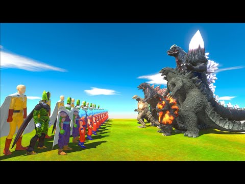 DragonBall Battle Goku + Saitama vs Evolution Godzilla King Of Monster - ARBS