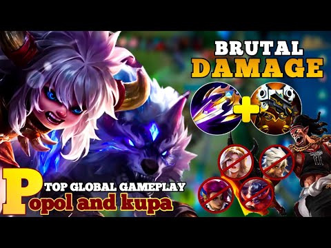 36 KILLS GAMEPLAY!! REAL MONSTER MOBILE LEGENDS | TOP 1 GLOBAL BUILD POPOL AND KUPA MLBB