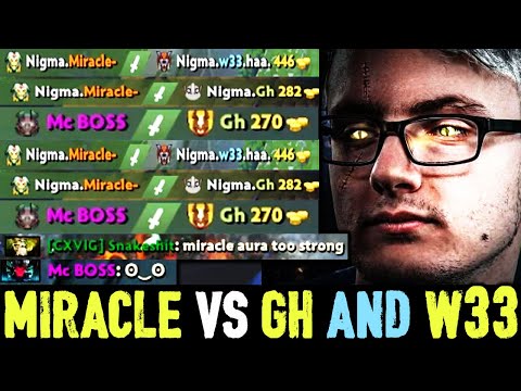 Miracle Coming Through with The Woooo!! - No Mercy For Own Mates Dota 2