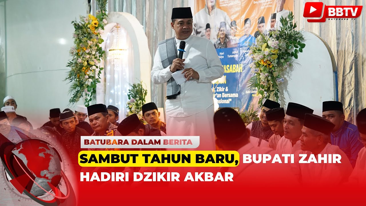 SAMBUT TAHUN BARU, BUPATI ZAHIR HADIRI DZIKIR AKBAR