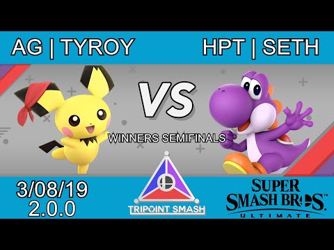 Tripoint Smash 51 - Winners Semifinals - AG | Tyroy(Pichu) Vs. HPT | Seth(Yoshi)