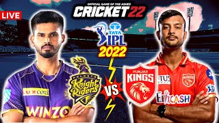 🔴Live IPL 2022 Streaming KKR vs Punjab Kings Live Stream | Cricket22-Who Will Win? Kaun Jeetega?