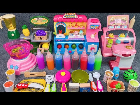 15 Minutes Satisfying with Unboxing Ice Cream Store Colorful MilK Toy Set Review Toys | ASMR