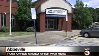 preview picture of video 'Abbeville post office named after sergeant Richard Franklin Abshire'