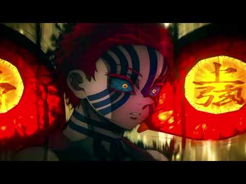 Akaza Clobbers Douma Twice [ENG Dub]4K 60fps #akaza #douma #demonslayerdub