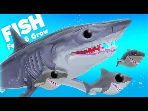 Raising An ADORABLE Mako Shark Family! | Feed & Grow Fish
