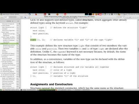 webgl programming guide 6.4 The OpenGL ES Shading Language GLSL ES Structures التراكيب