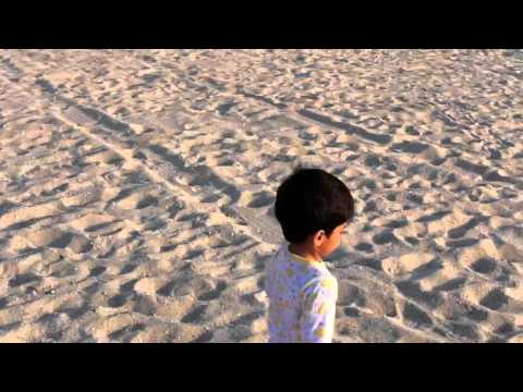 Hamzah Junaid on beach