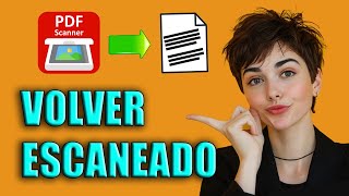 Agregar Efecto Escaneado en Documento PDF online Leccion Saber