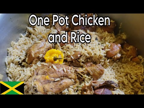 One Pot Chicken and Rice || Brown Stew Chicken and Rice in One Pot