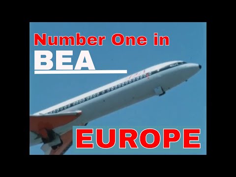 25th ANNIVERSARY CELEBRATION FOR BRITISH EUROPEAN AIRWAYS  BEA  "NUMBER ONE IN EUROPE" 64874