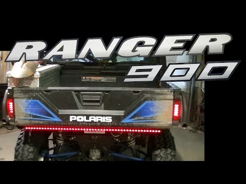 Polaris Ranger 900 Partsam Rear Tailgate Light Strip Install