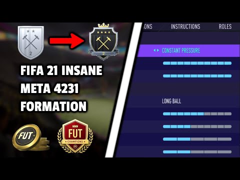Why 4231 Is The Best Formation In FIFA 21 | POST PATCH | Custom tactics & Player instruction | 30-0!