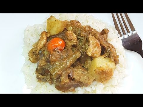 Fried Baigan ( Eggplant ) with Chicken and Potatoes, step by step Recipe Video.