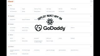 Deploy Your React App on GoDaddy