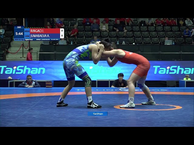 146 | 395 | Juniors WW 62kg | 1/8 Final | RINGACI Irina (MDA) | JUMABAEVA Ariukhan (UZB)