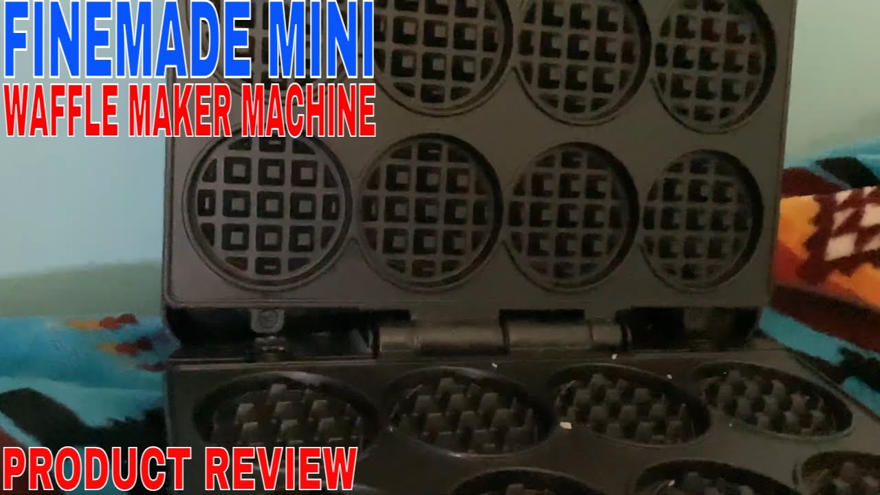 ✅  FineMade Mini Waffle Maker Machine 🔴