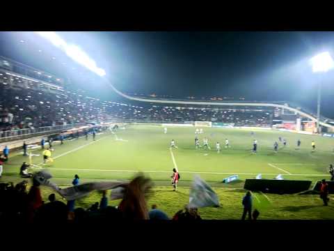 "Deportes Puerto Montt, Gol de Pablo Corral 2-0 a SAU, final 05.05.2015" Barra: Los del Sur &bull; Club: Deportes Puerto Montt