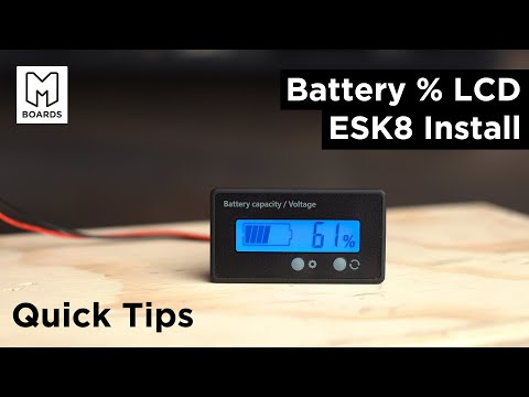 Add a Battery Percentage LCD Screen to Any DIY Electric Skateboard Build