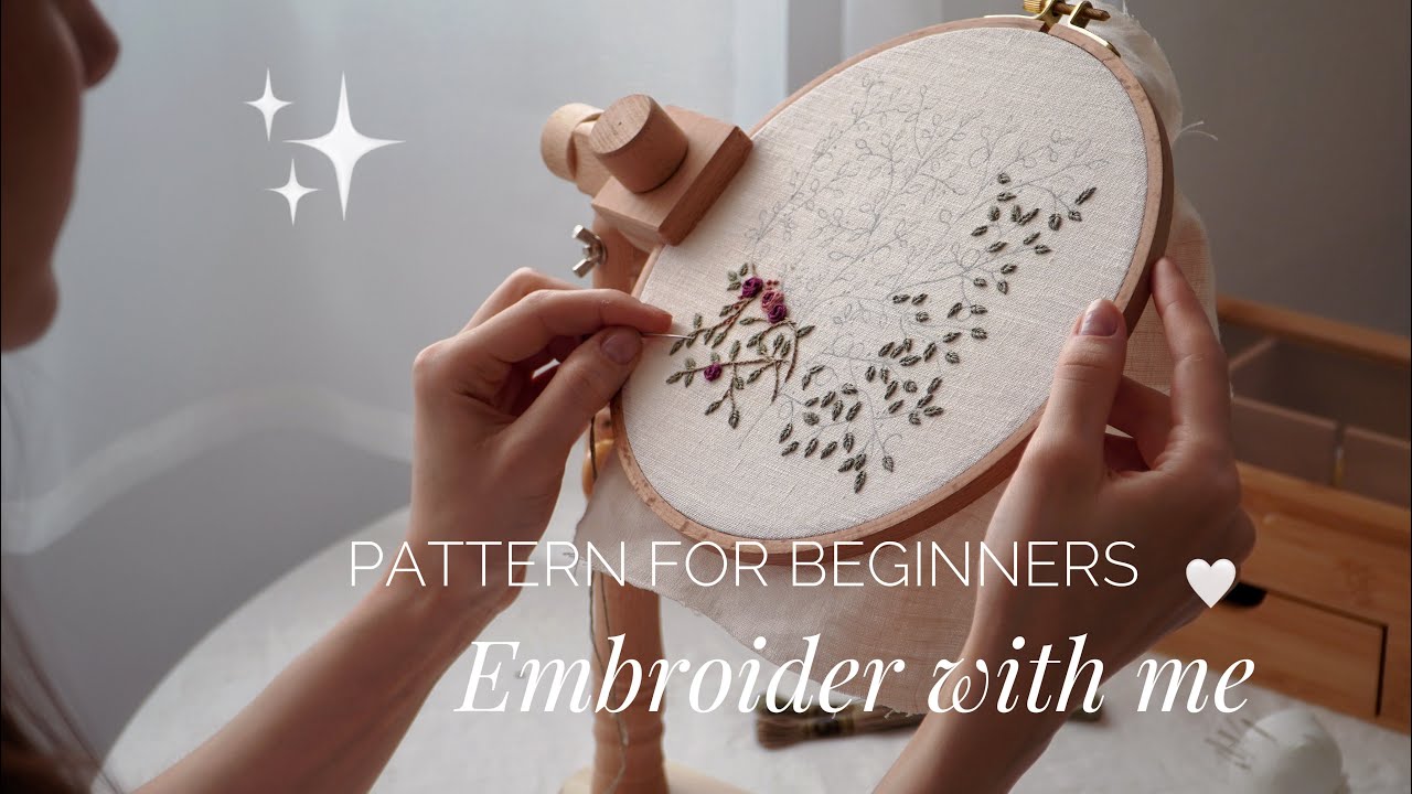 How to Embroider a Vintage Wallpaper-Inspired Summer Pattern