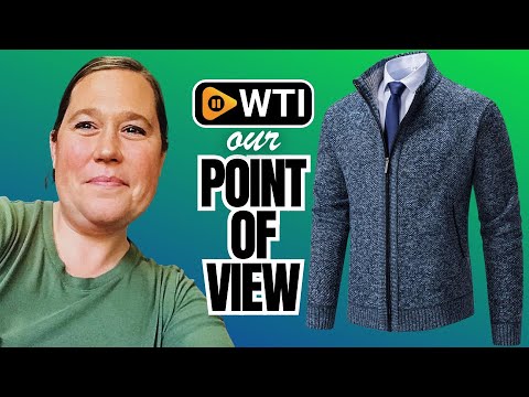 Men's Cardigan Sweaters Full Zip Up Stand Collar Slim Fit Casual Knitted Sweater with 2 Front Pockets - WTI product video review