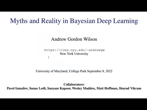 Deep Learning Foundations: Andrew Wilson's Talk on How Do We Build Models That Learn and Generalize?