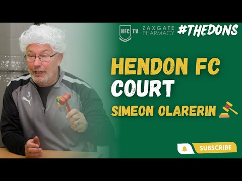 Hendon FC Court 👨🏻‍⚖️ Simeon Olarerin
