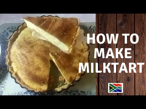 How to make a traditional South African Milk tart with condensed milk | Melktert recipe
