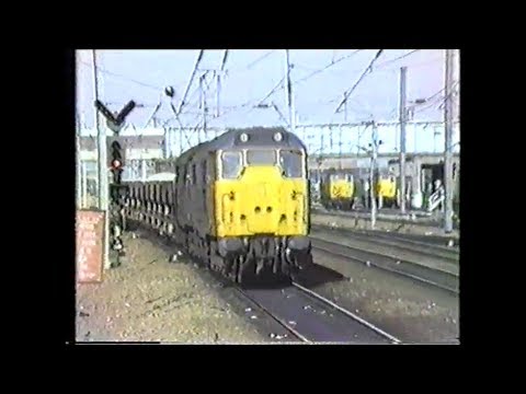 Trains In The 1980's   Peterborough, March 1989 Part 1