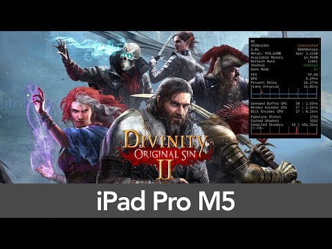 iPad Pro 11" M5 (16GB RAM) Divinity: Original Sin 2 - Performance