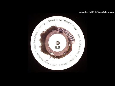 Shade | All I Need To Know (Asadinho Remix)