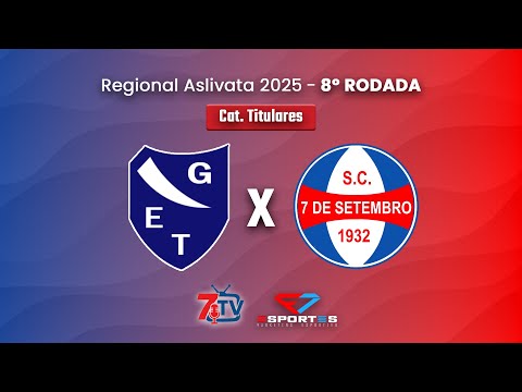 AO VIVO: TAQUARIENSE X 7 DE SETEMBRO | 8ª RODADA | REGIONAL 2025 | CAT. TITULARES