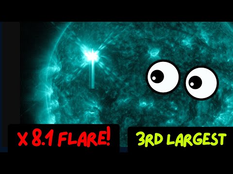 Major X Flare just now on the Sun. Third Largest this cycle.. Sunday